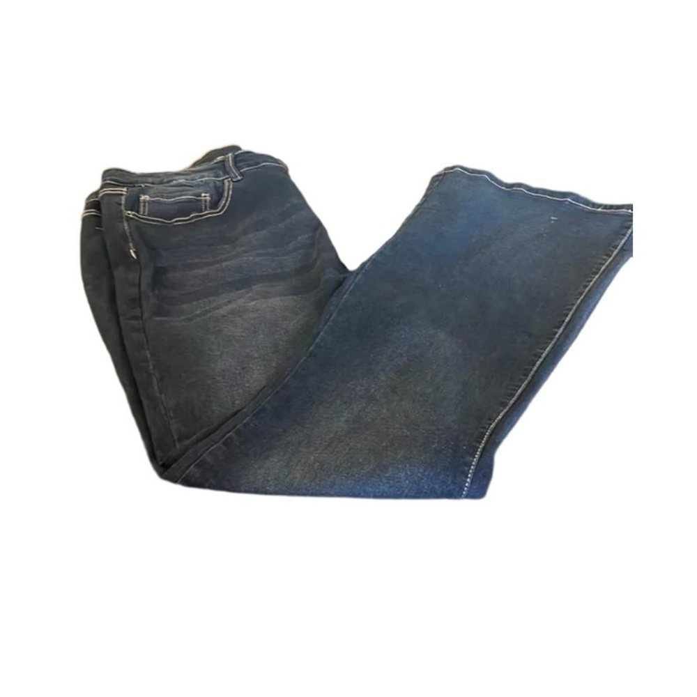 Red Blue Denim Jeans JR Plus Size 18w pants